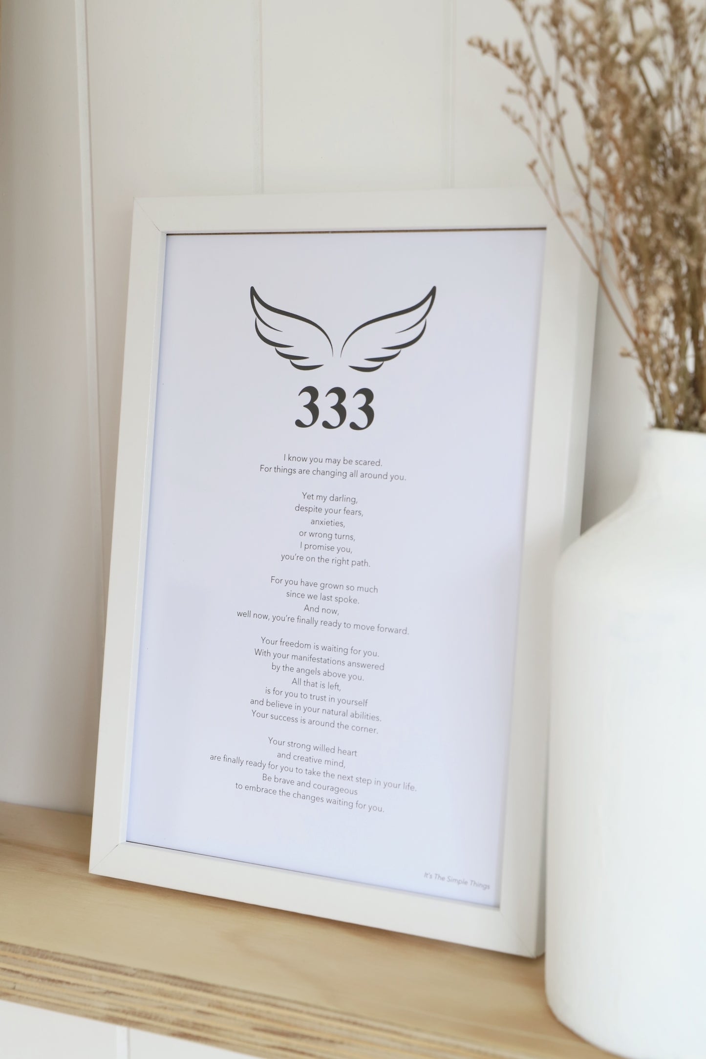 "333" Angel Number Print
