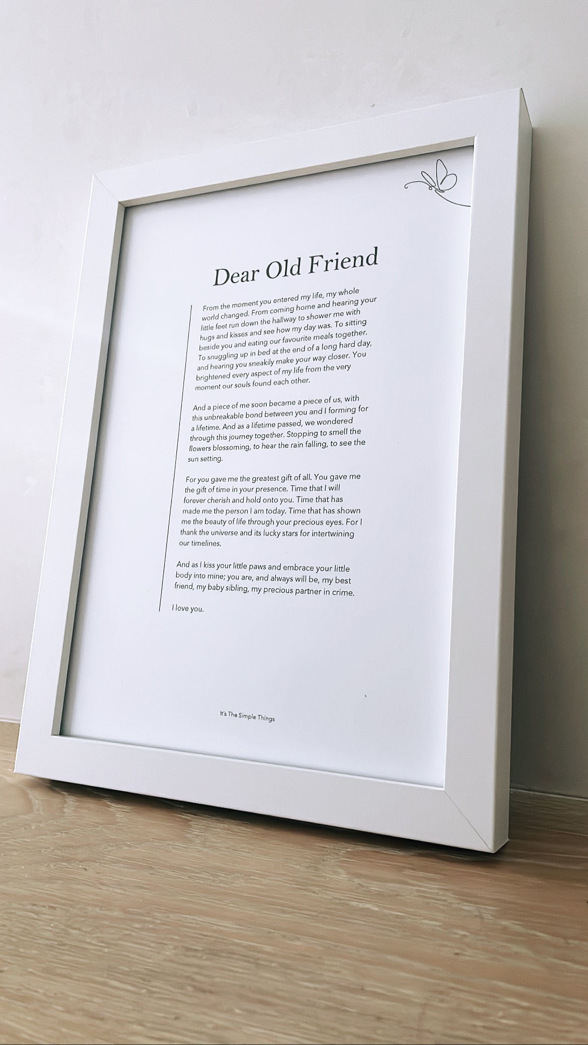 "Dear Old Friend" Print (About Pets)