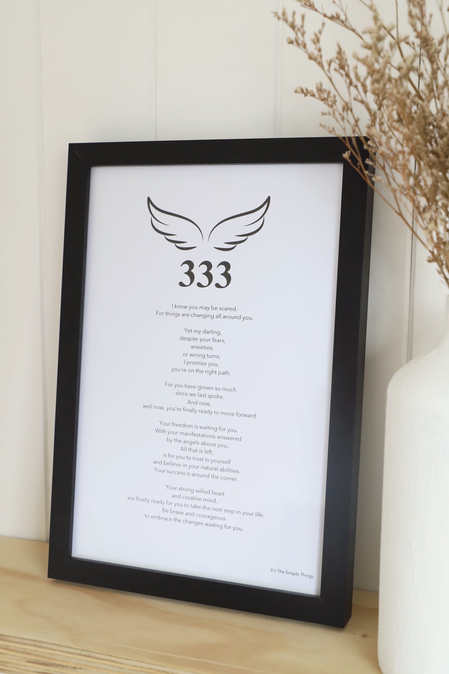 "333" Angel Number Print