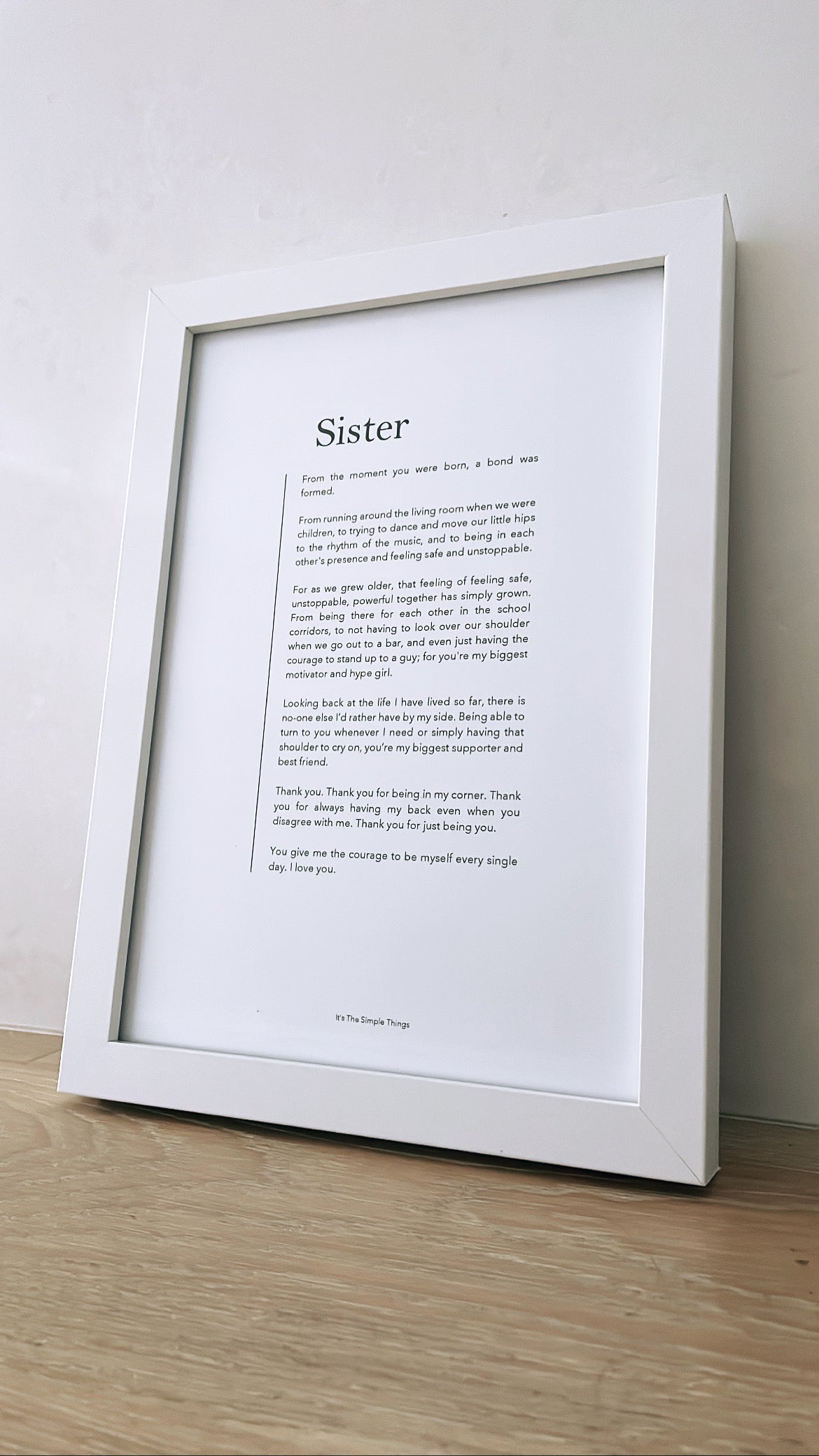 "Sister" Print