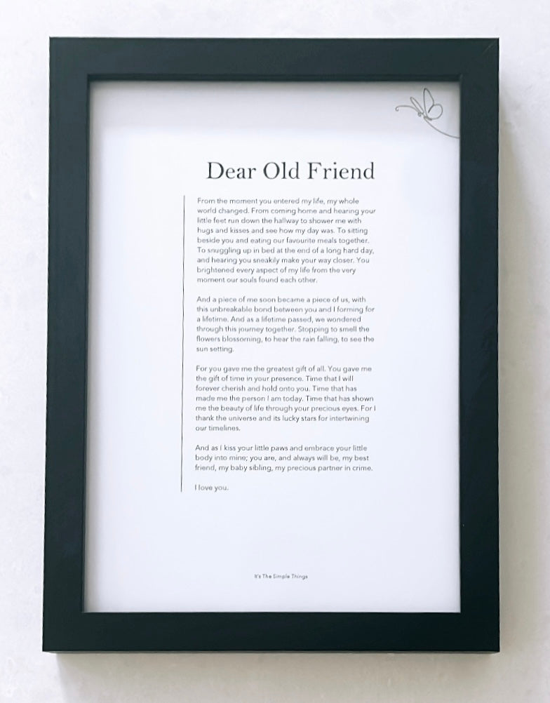 "Dear Old Friend" Print (About Pets)