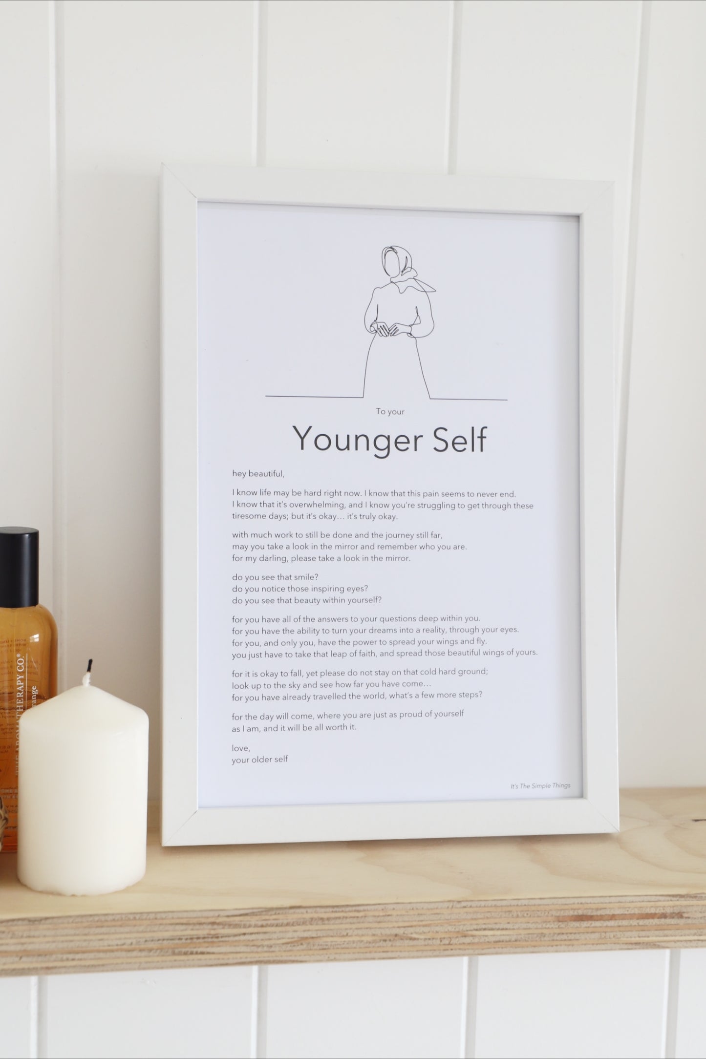 "To your Younger Self" Print