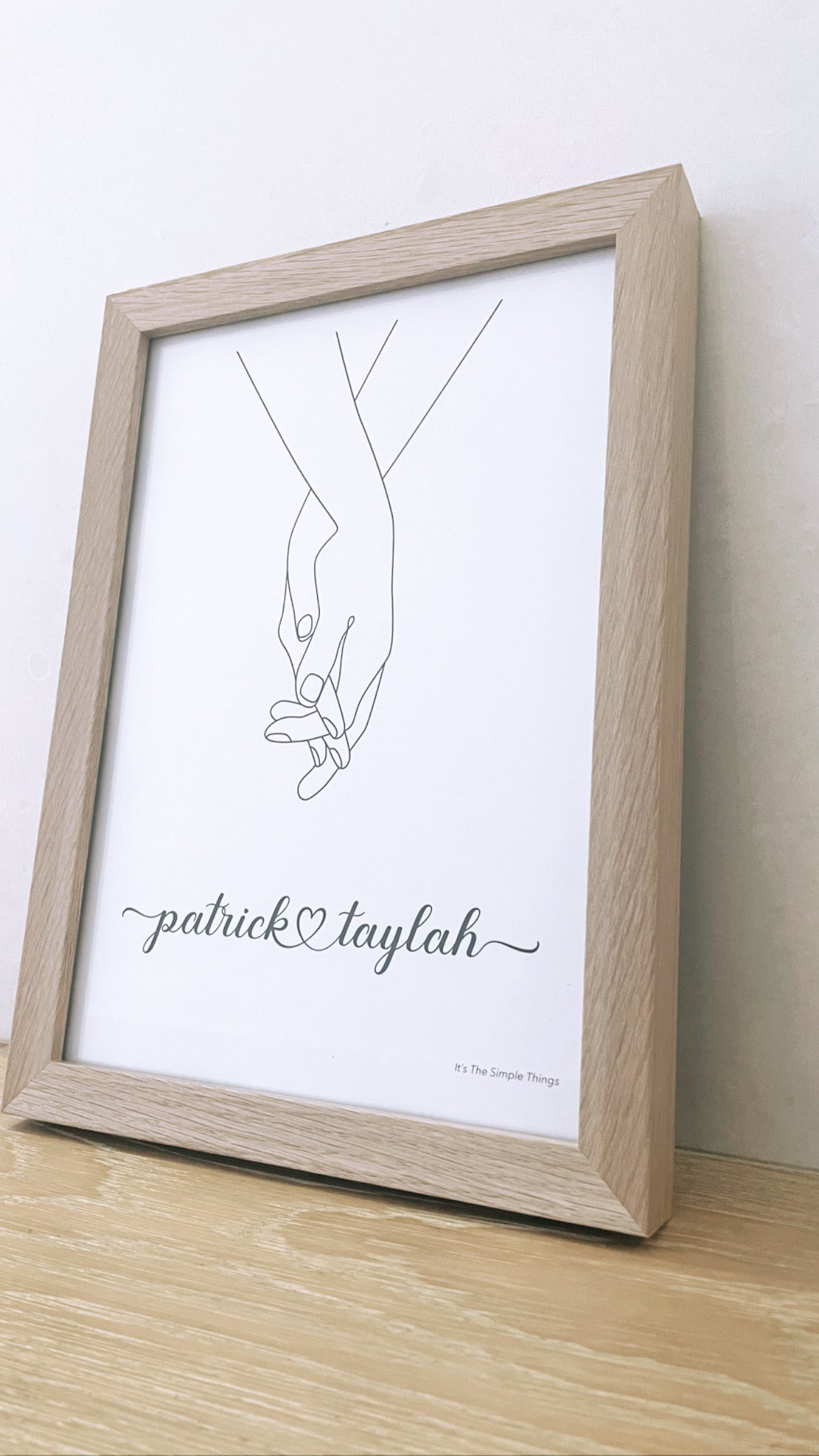 Personalised Partner Name Print