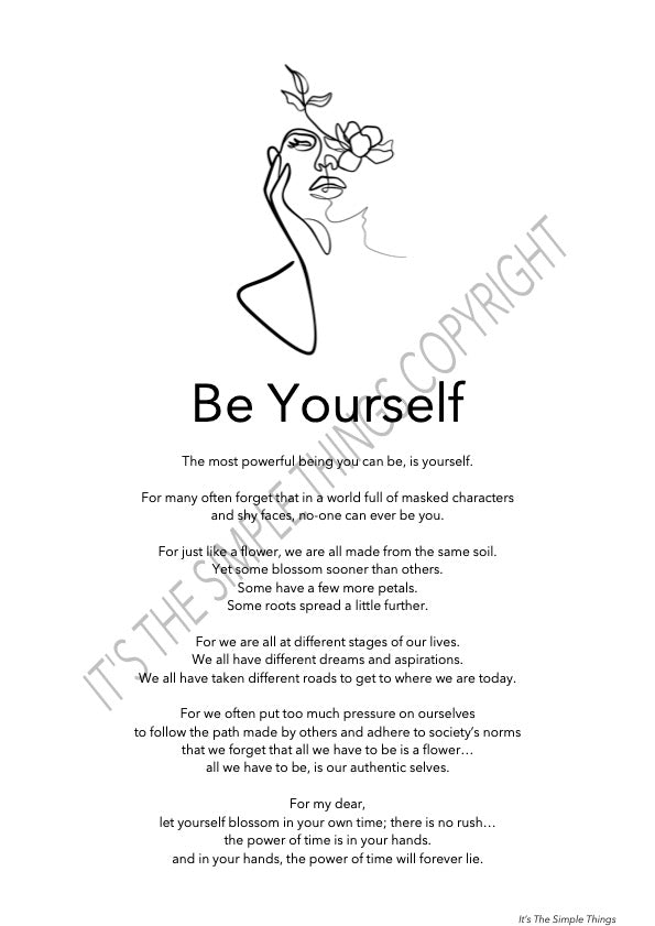"Be Yourself" Print