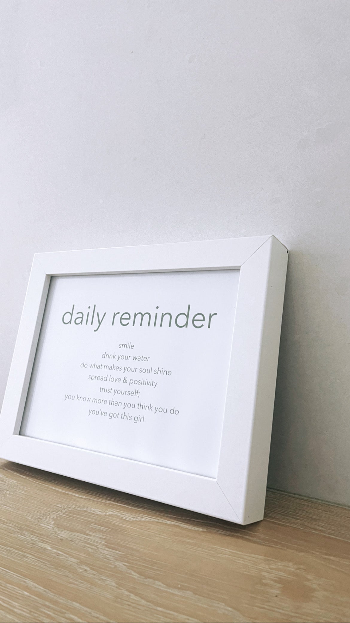 "Daily Reminder" Print