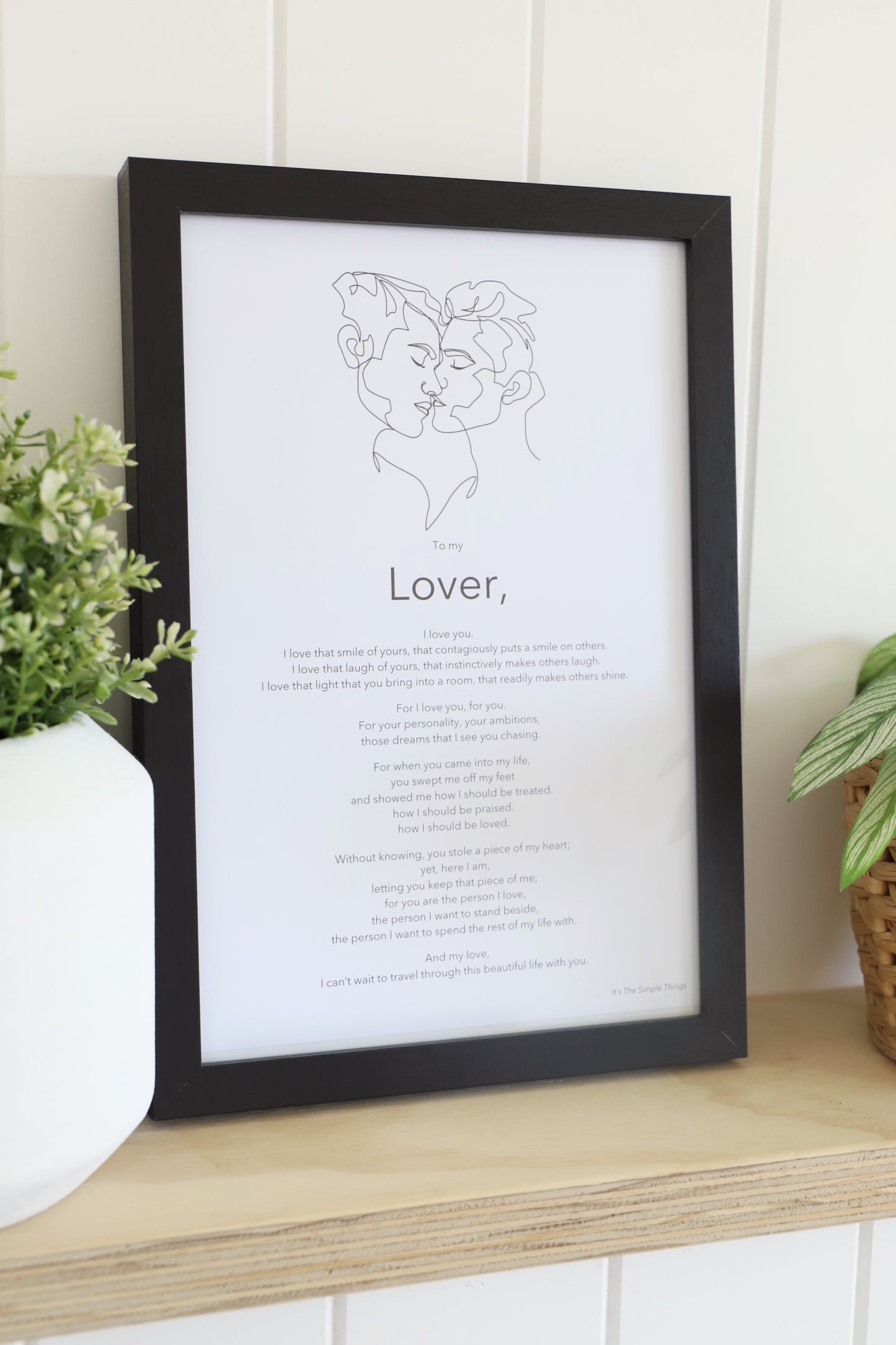 "To my Lover" (V2) Print