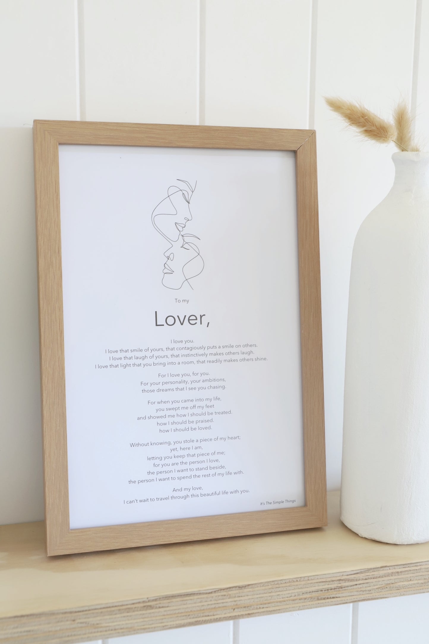 "To my Lover" (V2) Print