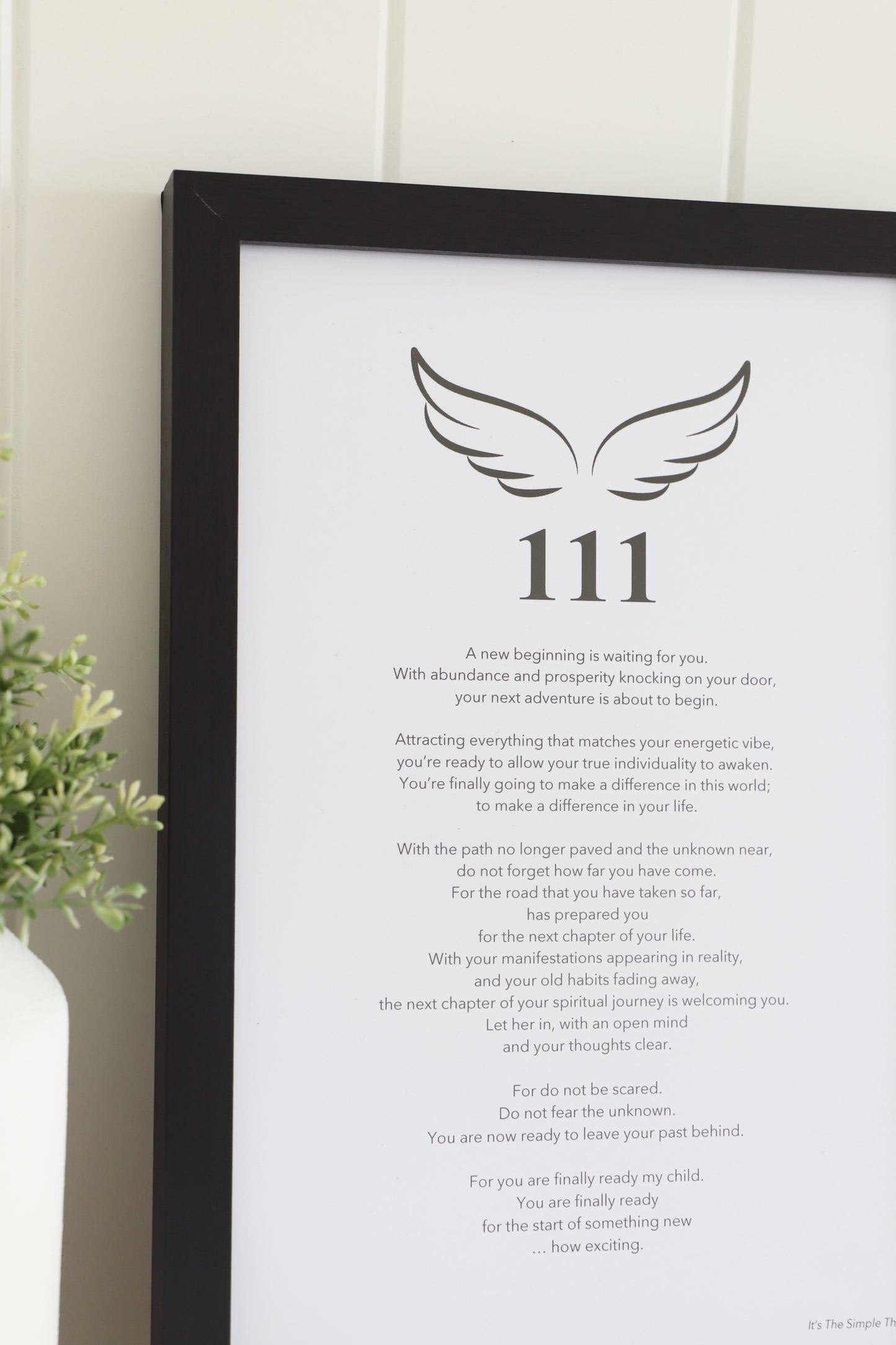 "111" Angel Number Print