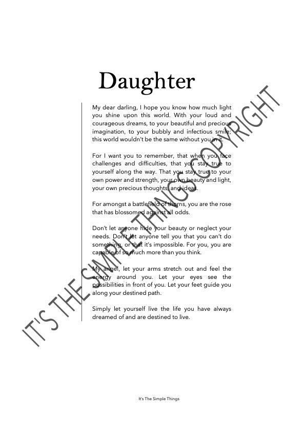 "Daughter" Print