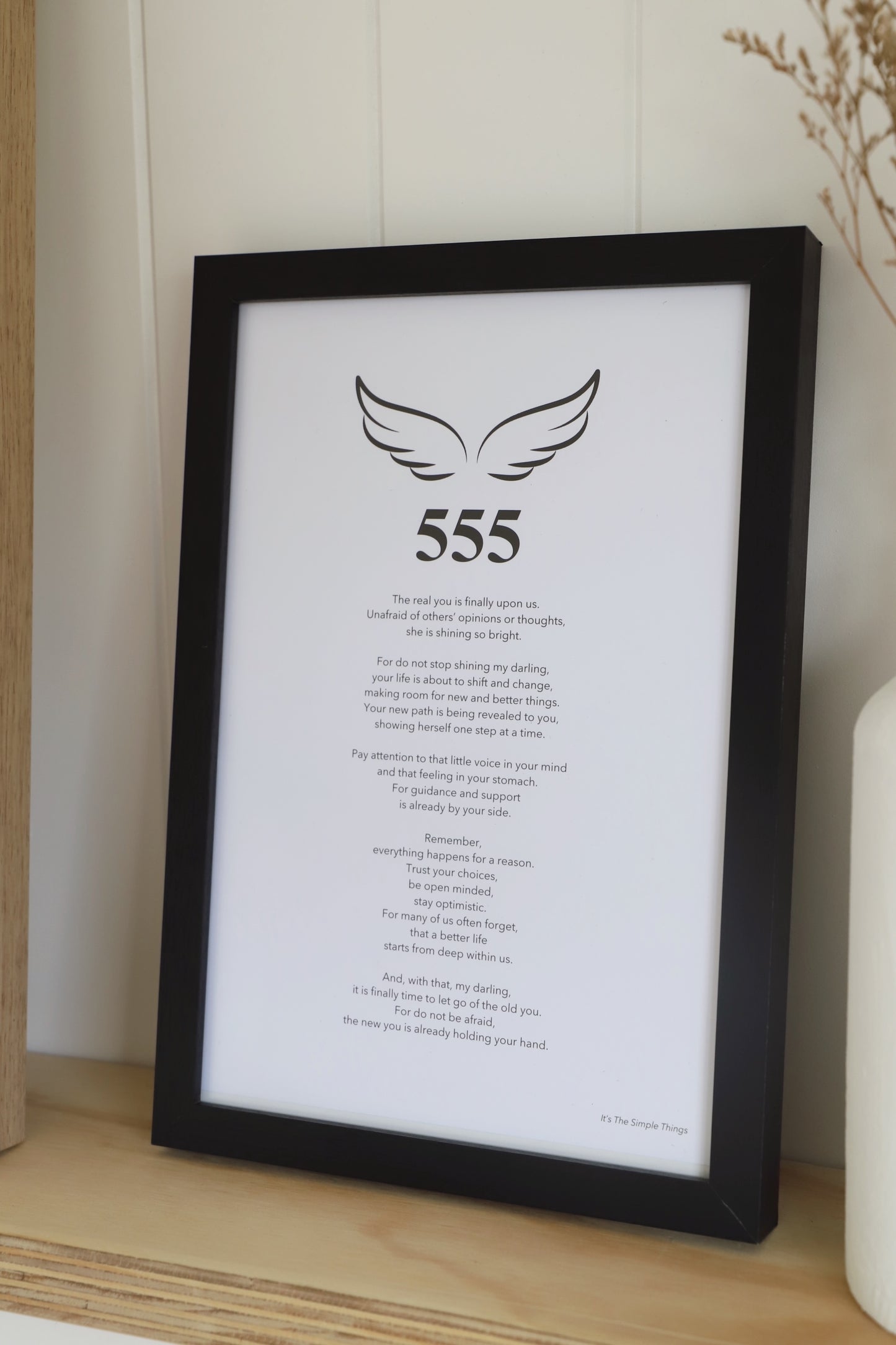 "555" Angel Number Print