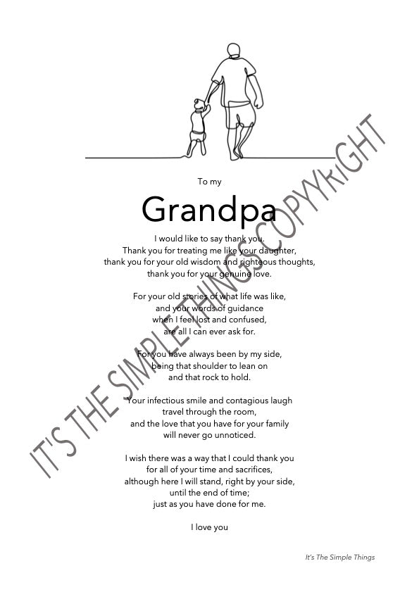 "Grandpa" Print