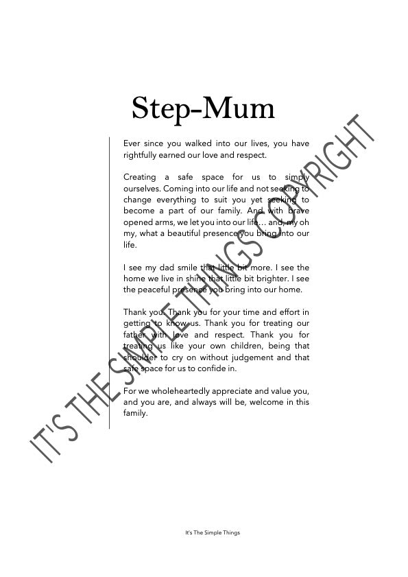 "Step-Mum" Print