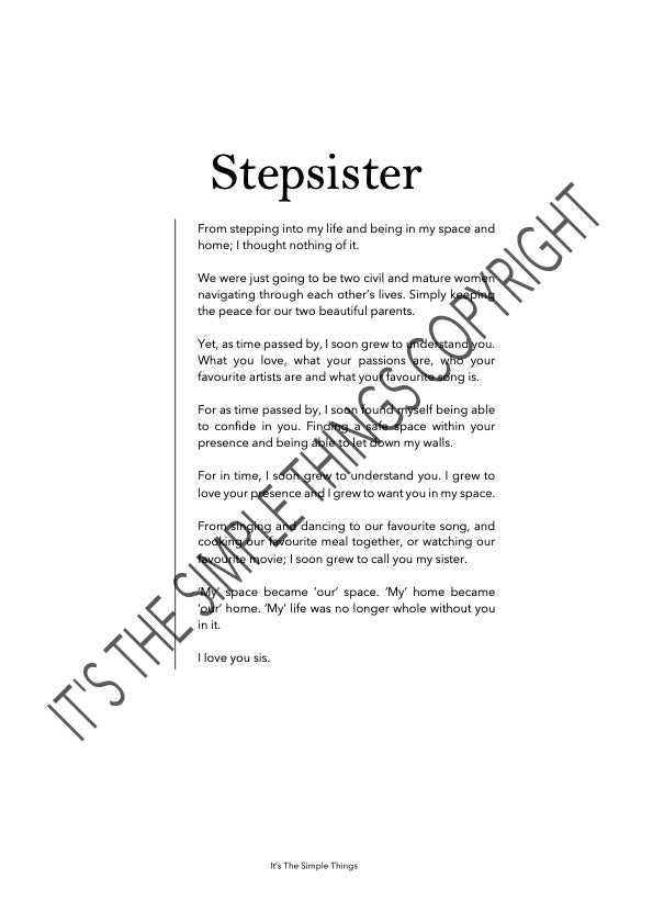 "Stepsister" Print