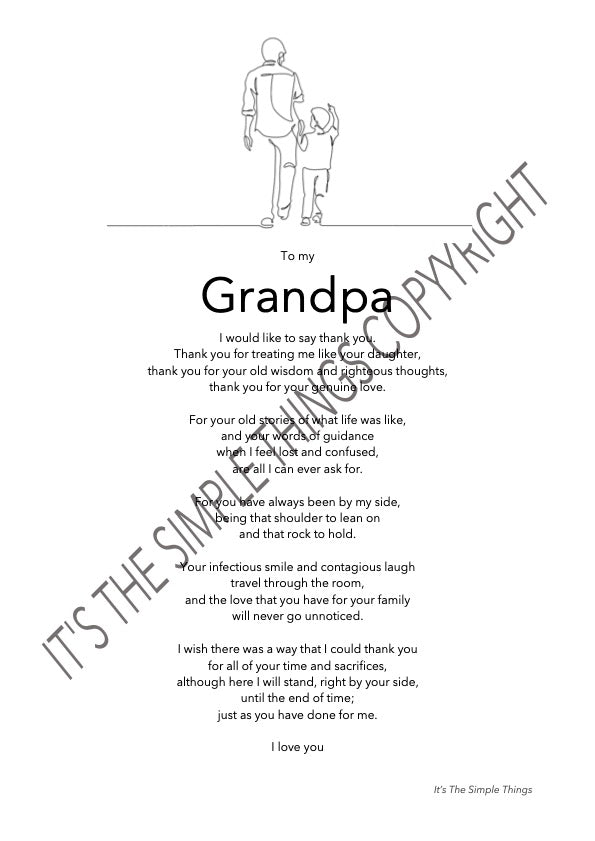"Grandpa" Print