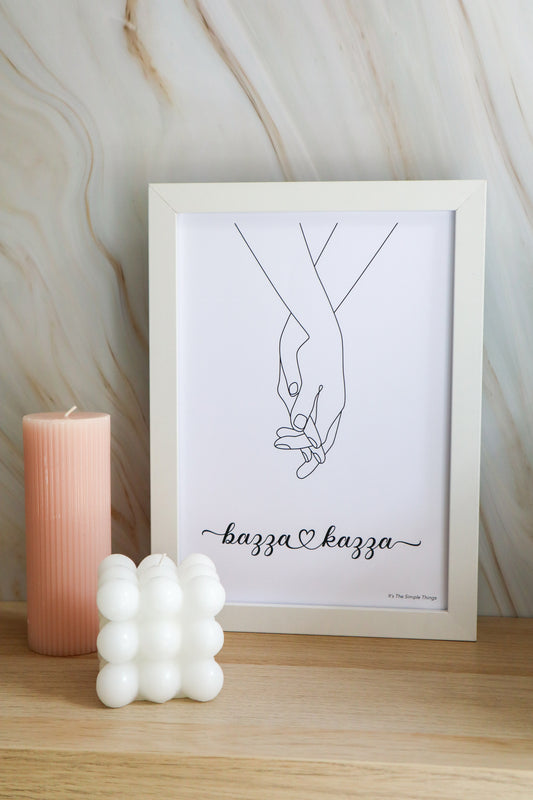 Personalised Partner Name Print