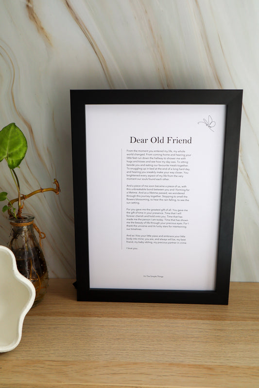 "Dear Old Friend" Print (About Pets)