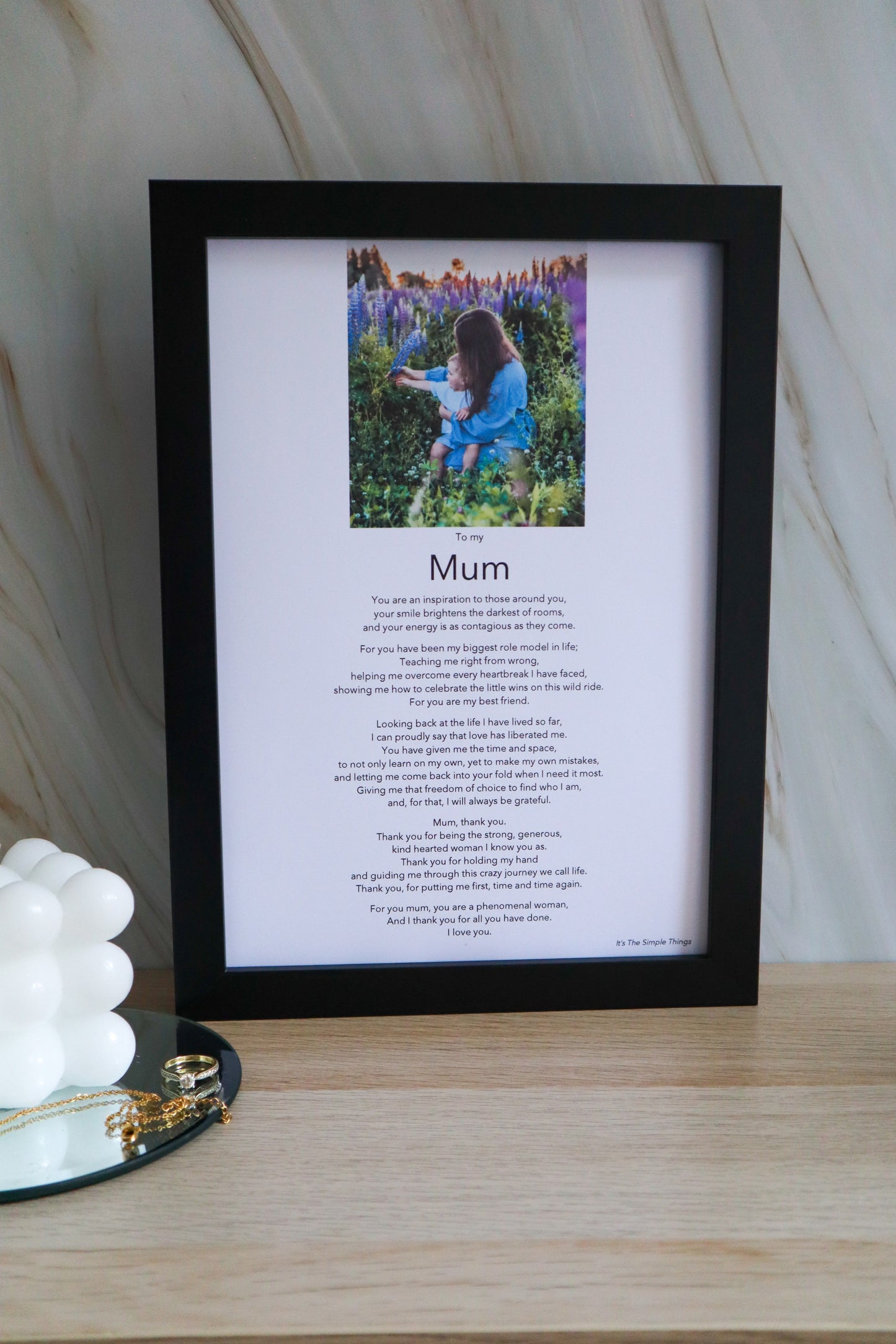Personalised Photo Print & Poem