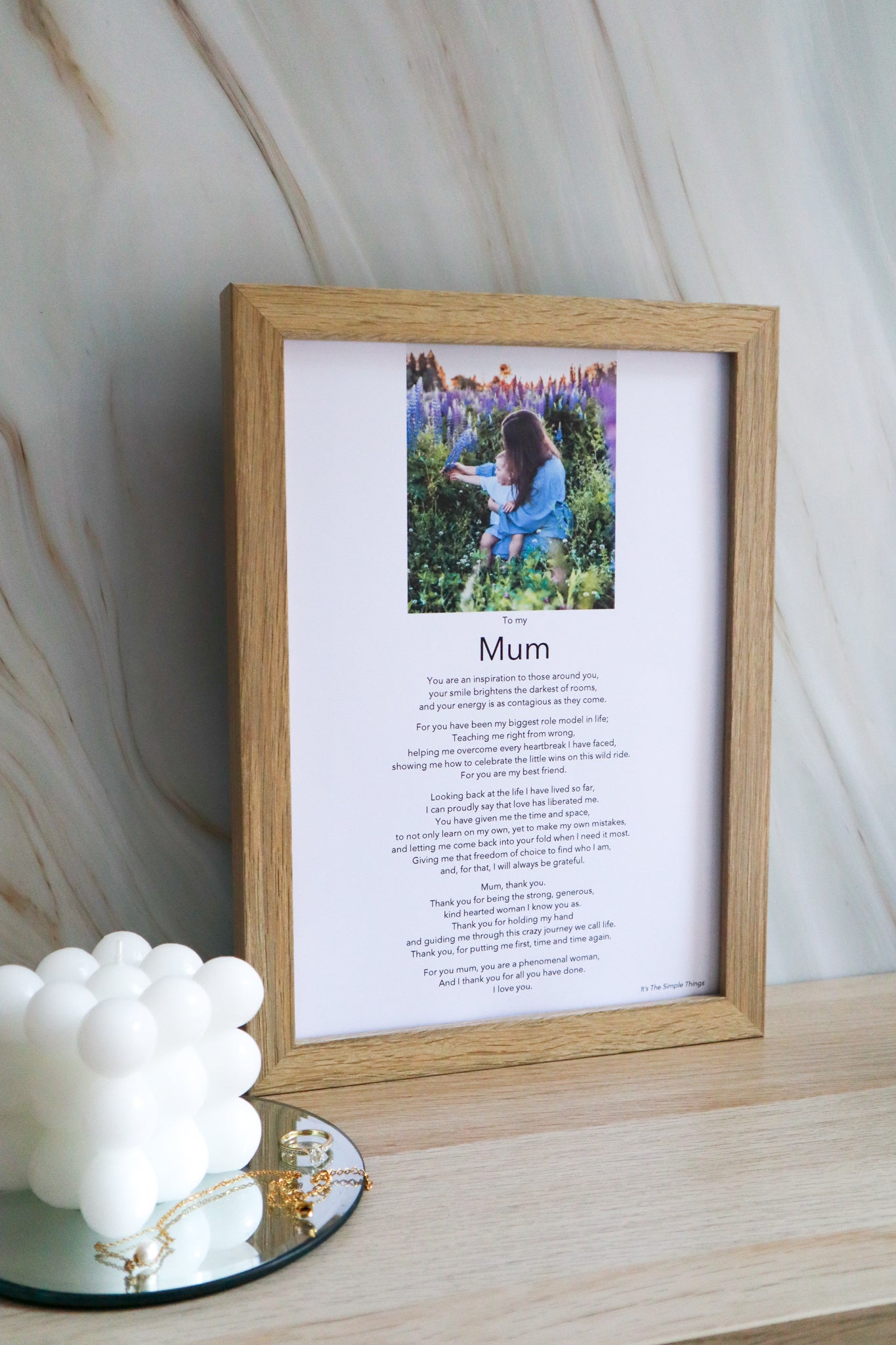 Personalised Photo Print & Poem