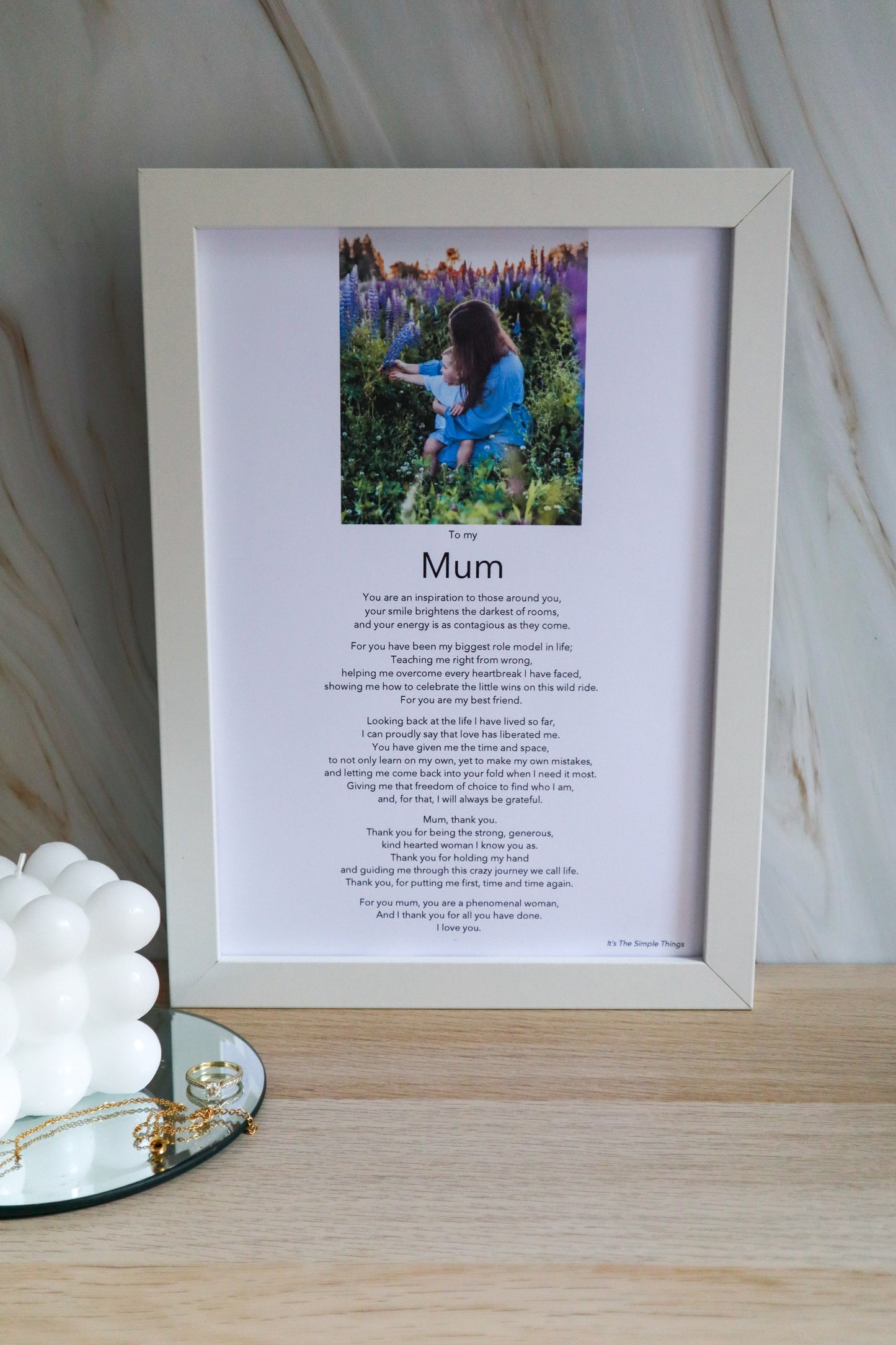 Personalised Photo Print & Poem