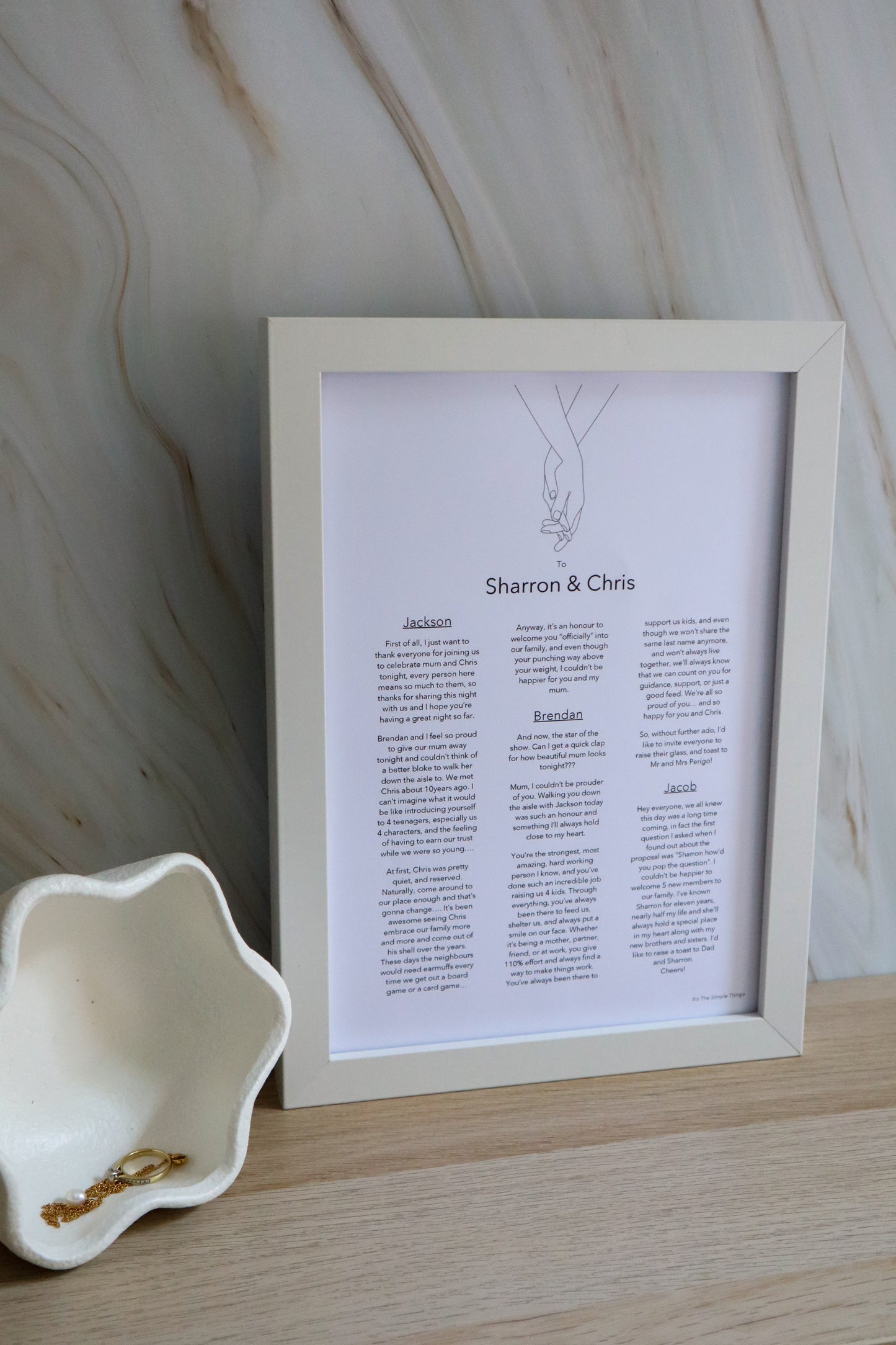 Wedding Speeches Print