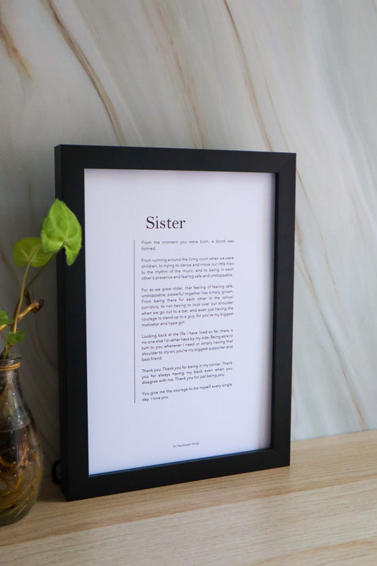 "Sister" Print