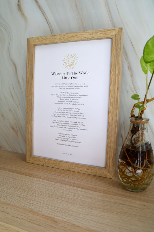"Welcome Little One" Print