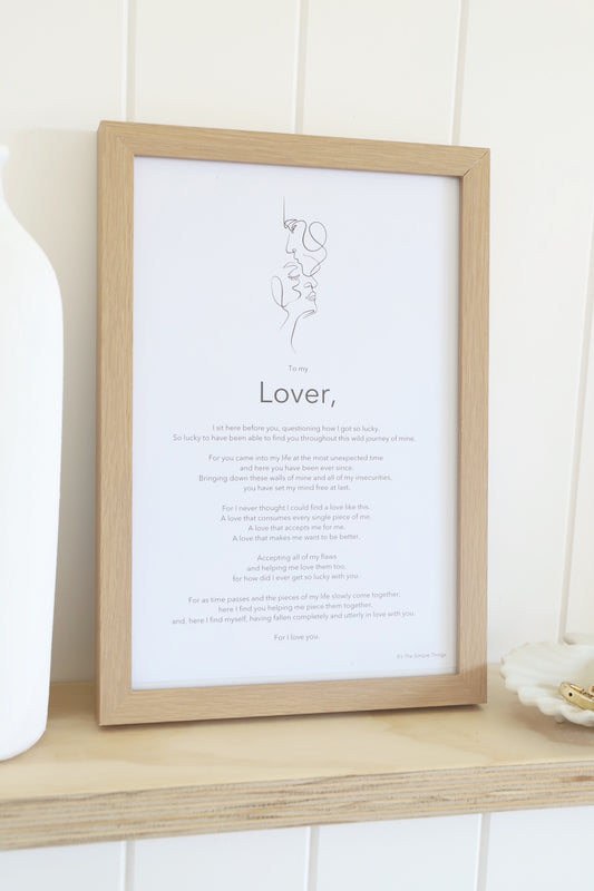 "To my Lover" (V1) Print
