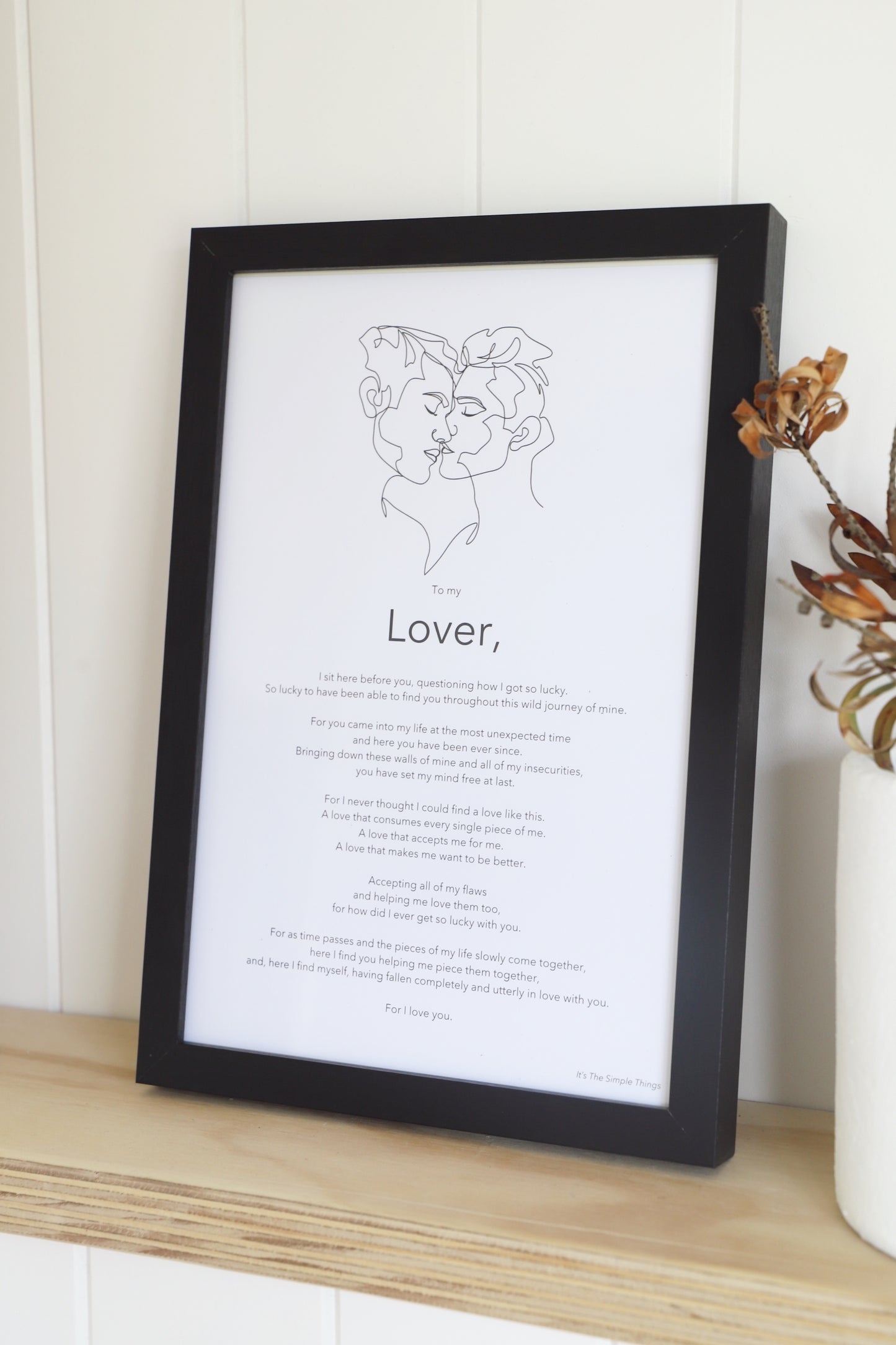 "To my Lover" (V1) Print