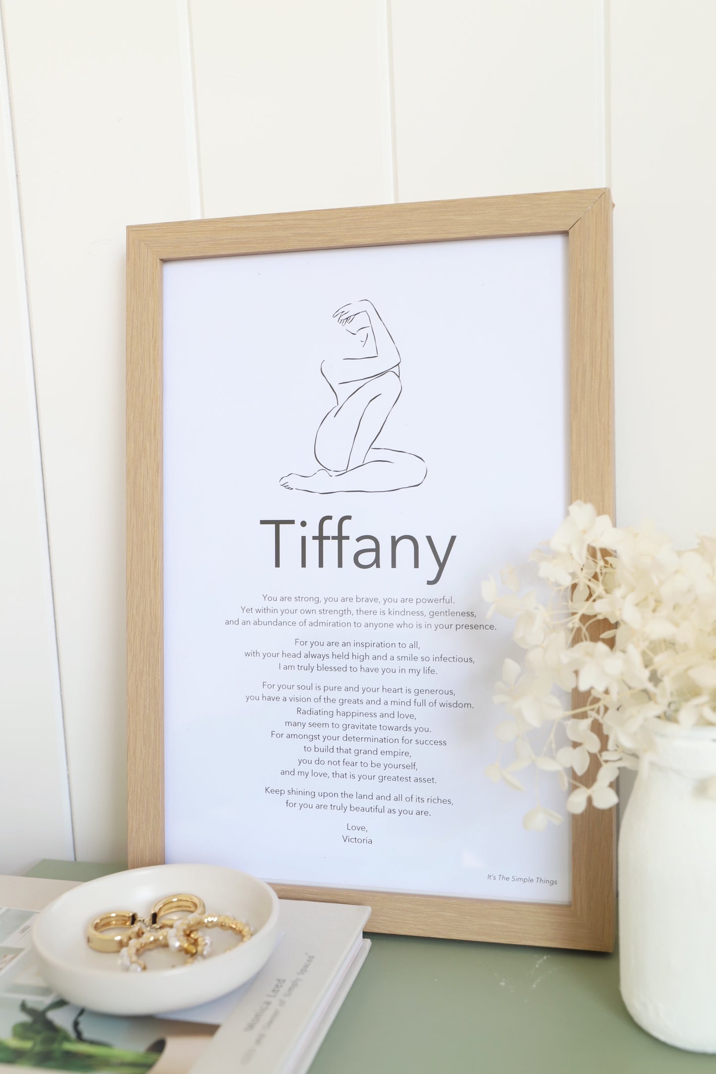 Female Personalised Name Print