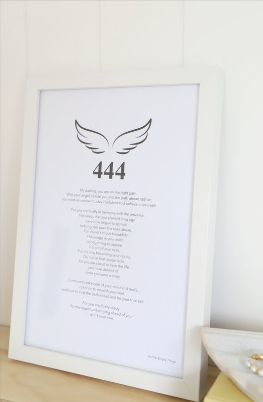 "444" Angel Number Print