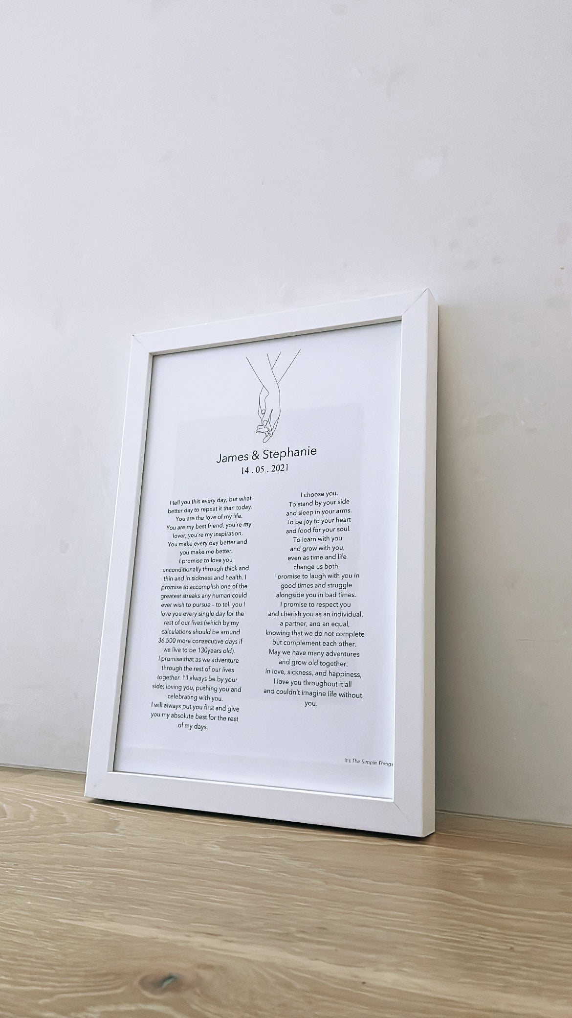 Wedding Vows Print