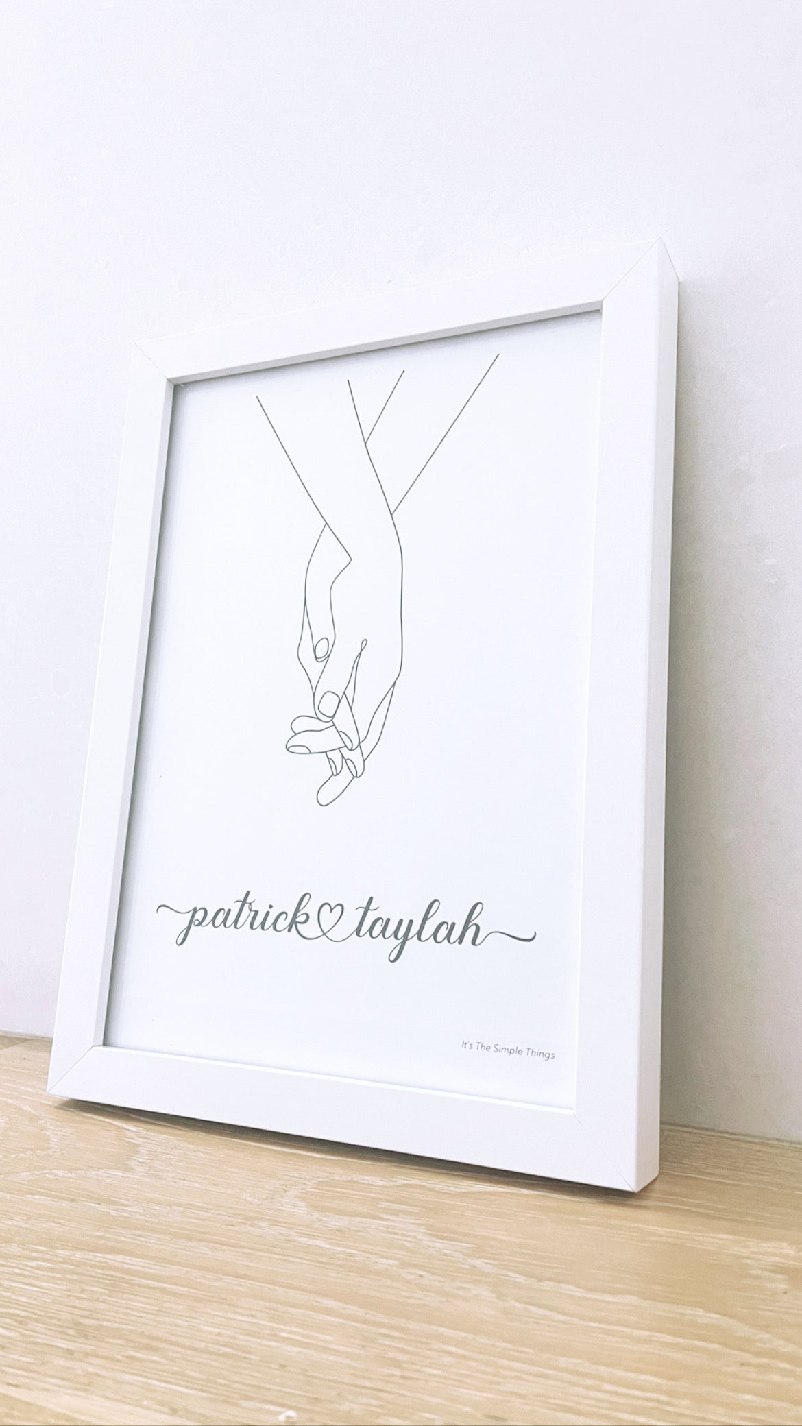 Personalised Partner Name Print
