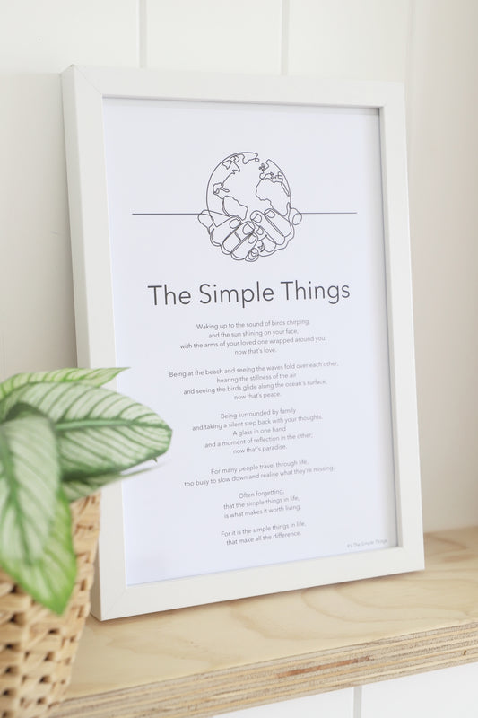 "The Simple Things" Print