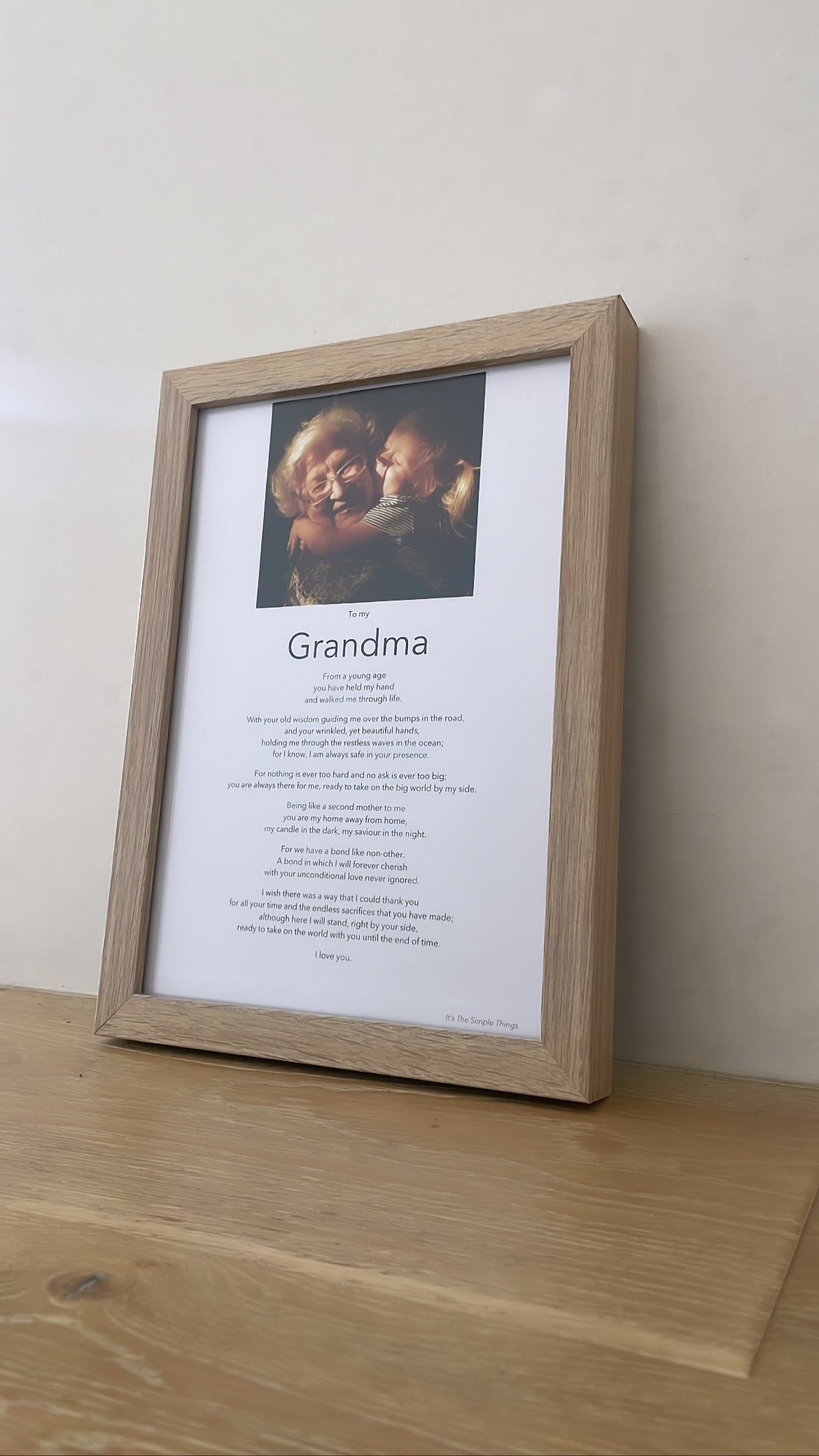 Personalised Photo Print & Poem
