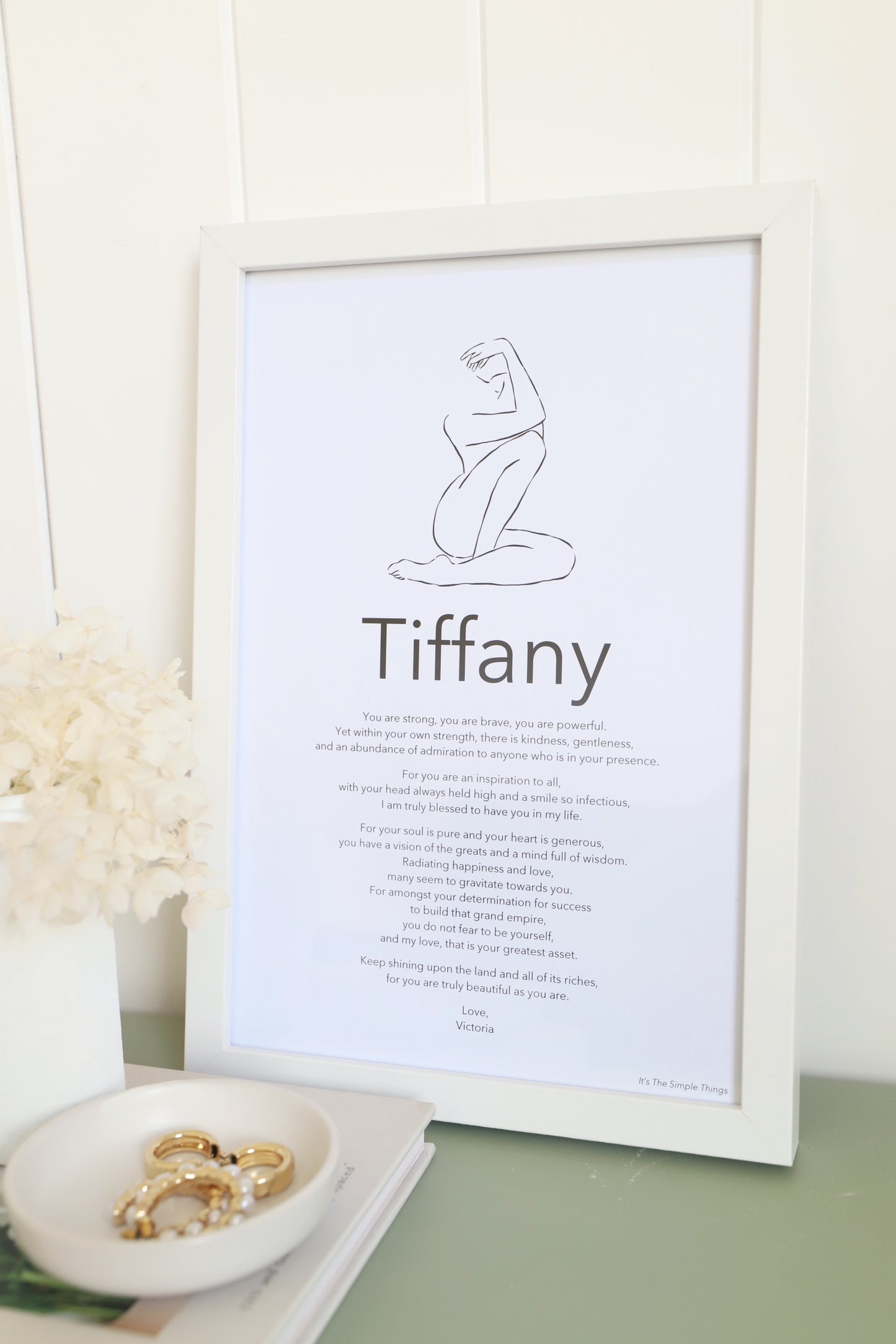 Female Personalised Name Print