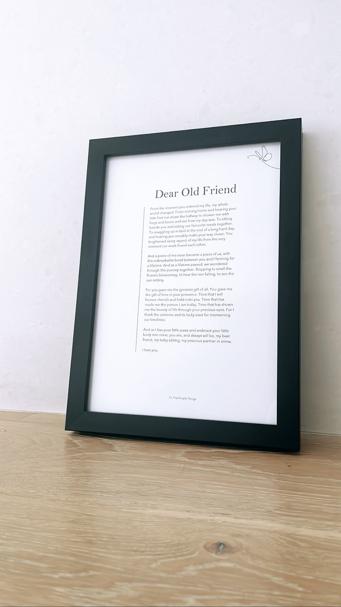"Dear Old Friend" Print (About Pets)