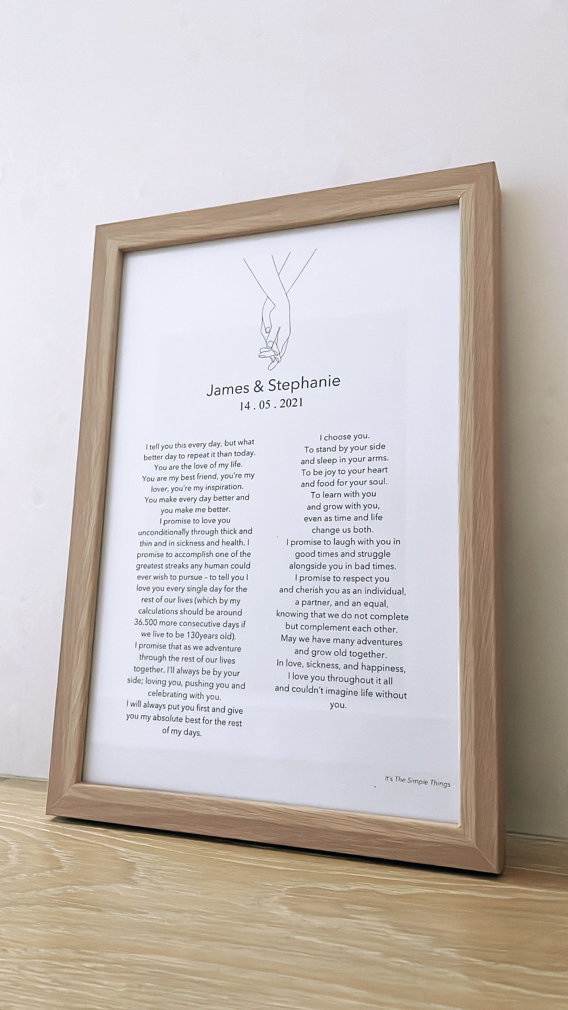 Wedding Vows Print