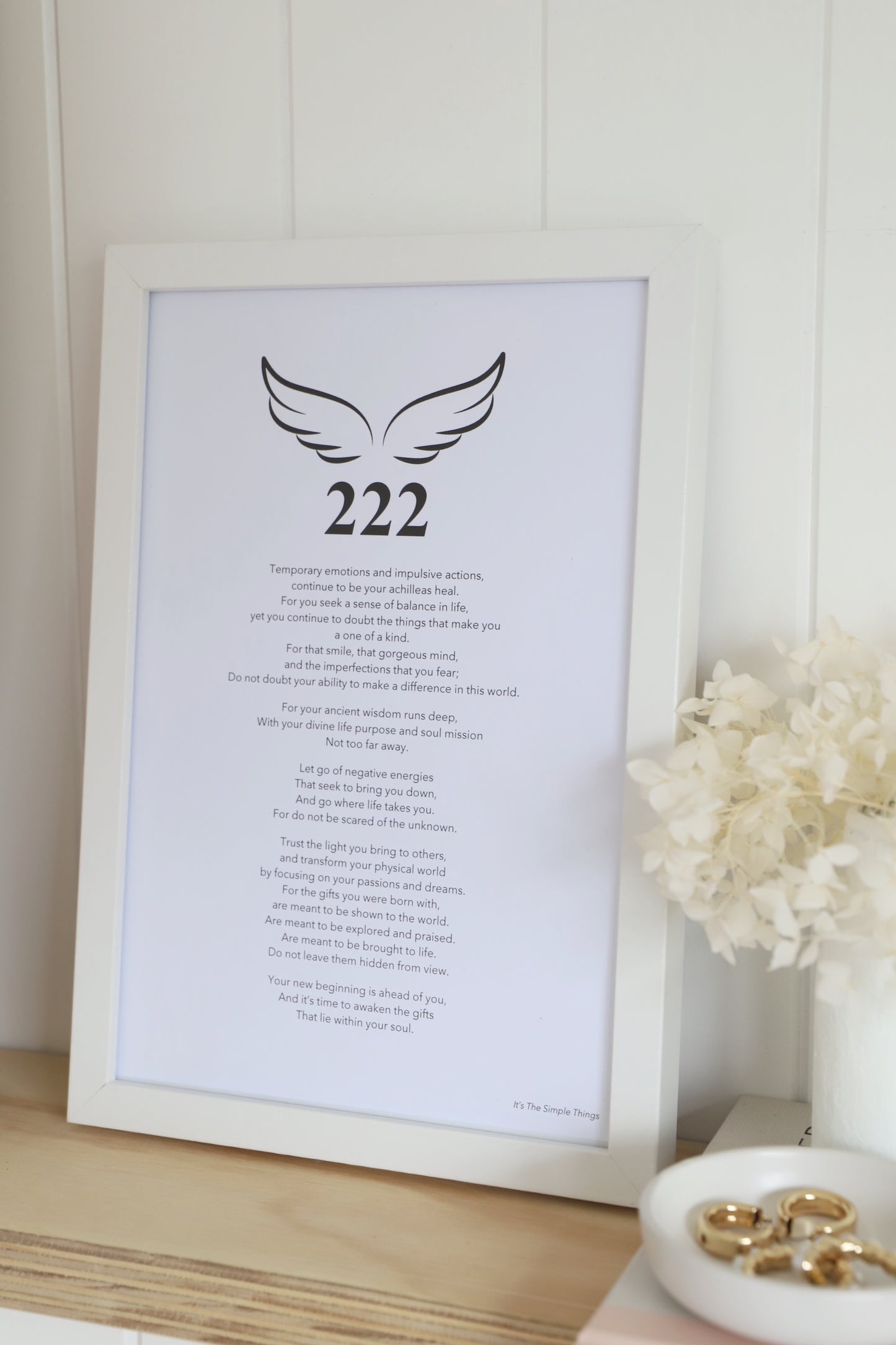 "222" Angel Number Print