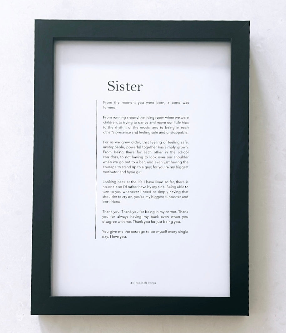 "Sister" Print