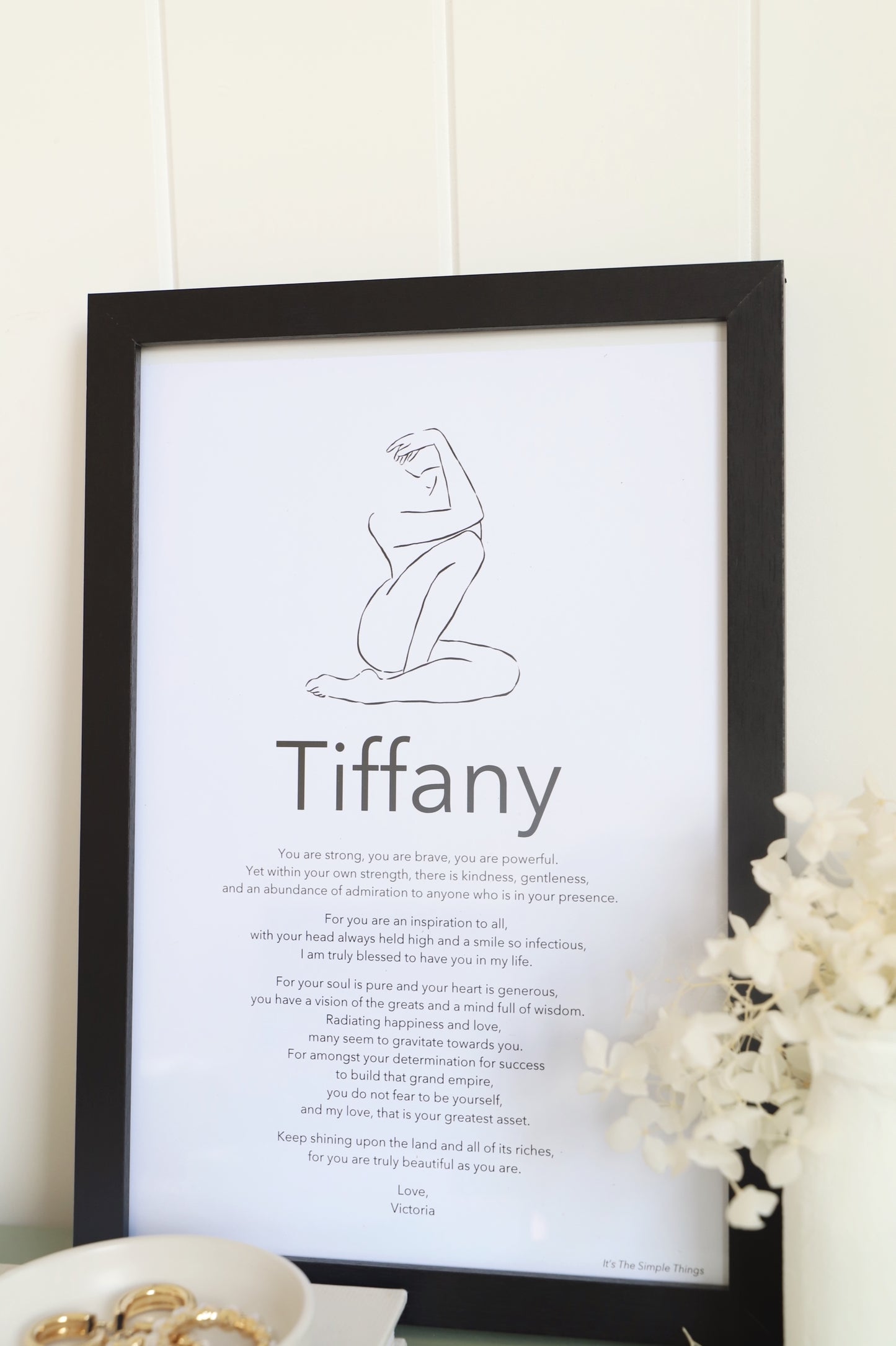 Female Personalised Name Print