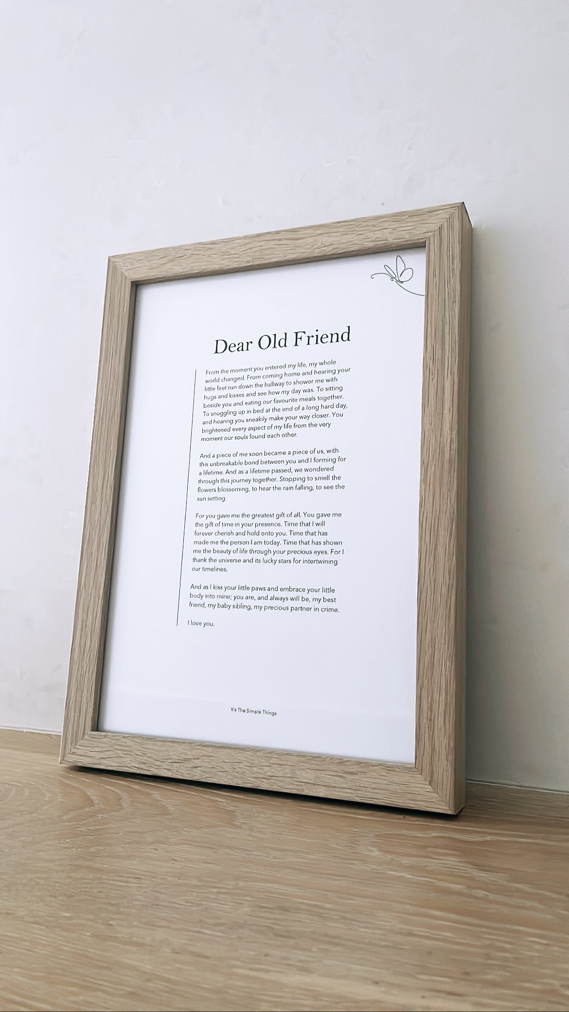 "Dear Old Friend" Print (About Pets)