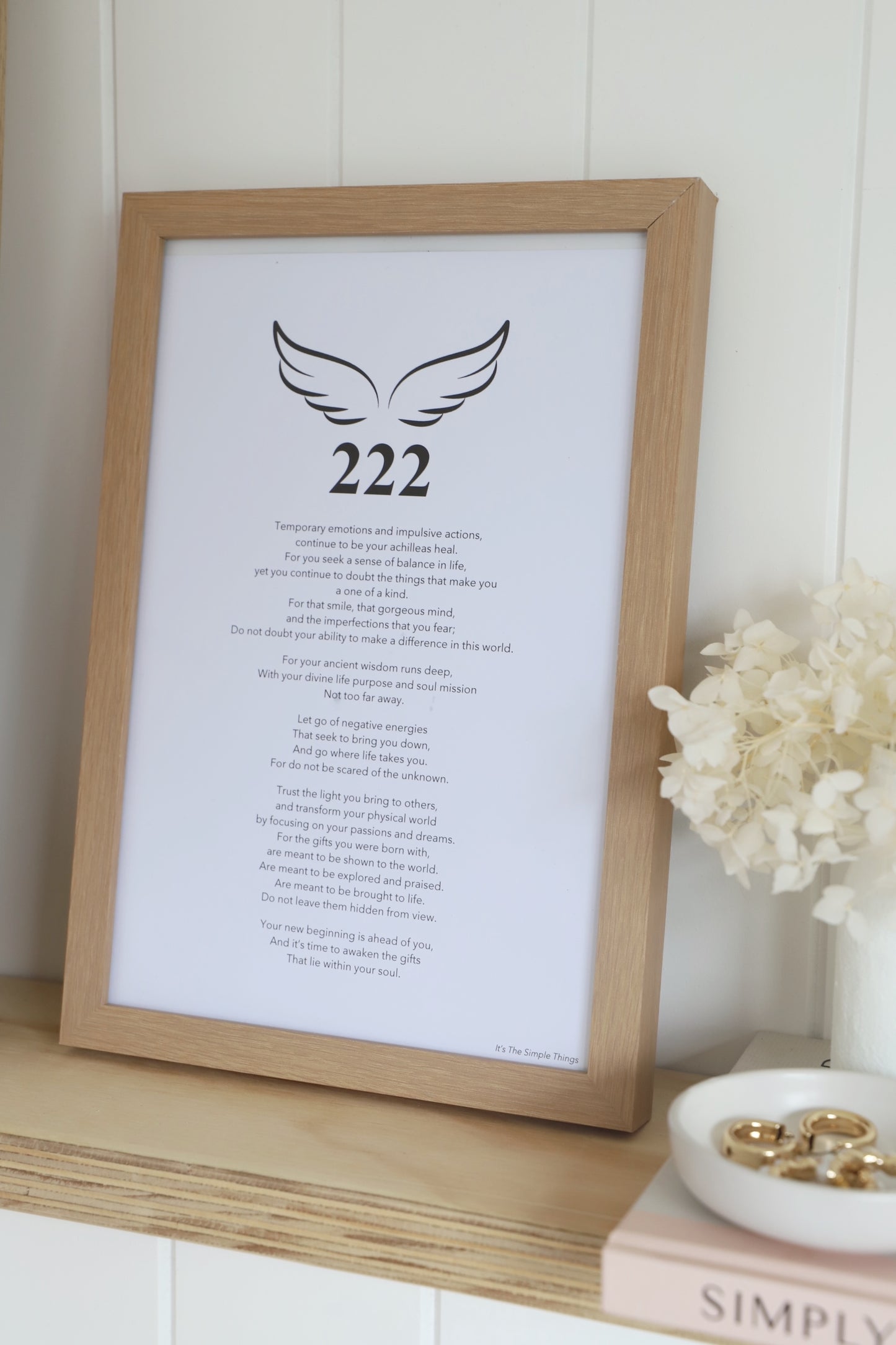 "222" Angel Number Print